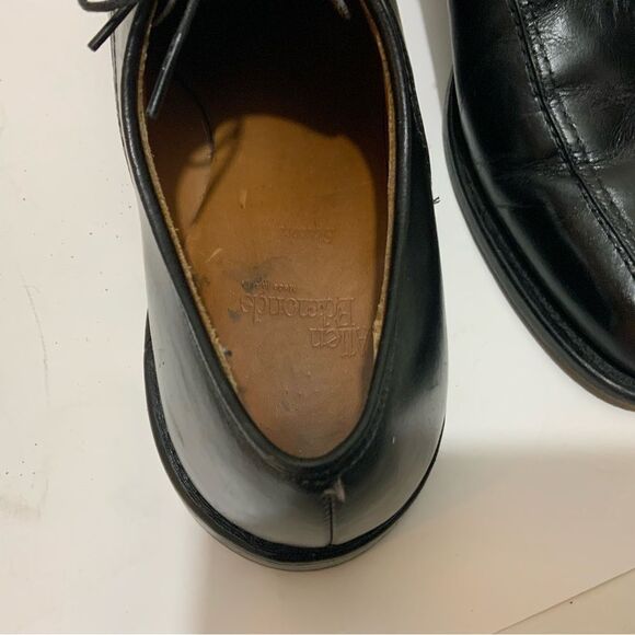 Allen Edmonds 2402 SAXON Bicycle Toe Black Oxford Dress Shoes Men’s Sz 9 C USA - Picture 11 of 16